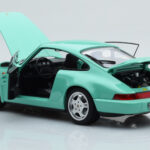 Porsche 911 964 Carrera 2 Mint Green Norev 1:18 187327 Diecast - image 3 of 8
