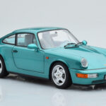 Porsche 911 964 Carrera 2 Wimbledon Green Norev 1:18 187329 Diecast - image 6 of 8