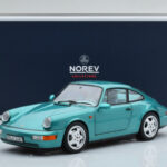 Porsche 911 964 Carrera 2 Wimbledon Green Norev 1:18 187329 Diecast - image 8 of 8