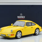 Porsche 911 964 Carrera 2 Yellow Norev 1:18 187328 Diecast - image 8 of 8