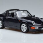 Porsche 911 964 Carrera 4 Targa Blue Norev 1:18 187340 Diecast - image 6 of 8