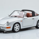 Porsche 911 964 Carrera 4 Targa Polar Silver Norev 1:18 187342 Diecast