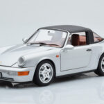 Porsche 911 964 Carrera 4 Targa Polar Silver Norev 1:18 187342 Diecast - image 4 of 9