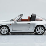 Porsche 911 964 Carrera 4 Targa Polar Silver Norev 1:18 187342 Diecast - image 6 of 9