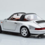 Porsche 911 964 Carrera 4 Targa Polar Silver Norev 1:18 187342 Diecast - image 8 of 9