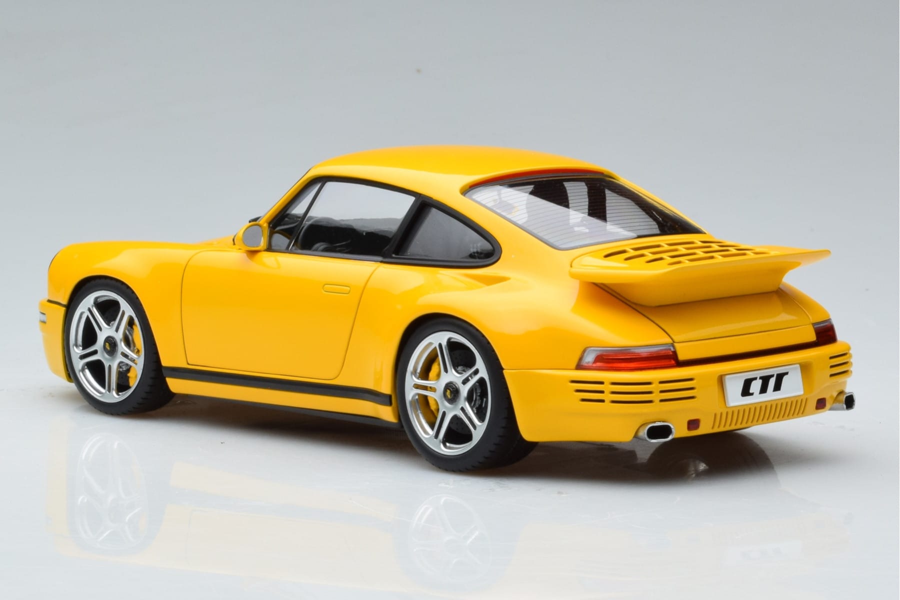 Porsche 911 964 RUF CTR Anniversary Blossom Yellow Almost Real 1:18 880301 Diecast - image 7 of 8