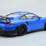 Porsche 911 GT2 RS 991.2 Weissach Package Blue Black Magnesium Wheels Minichamps 1:18 153068316 Diecast - image 2 of 6