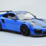 Porsche 911 GT2 RS 991.2 Weissach Package Blue Black Magnesium Wheels Minichamps 1:18 153068316 Diecast - image 4 of 6
