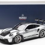 Porsche 911 992 GT3 Weissach Pack GT Silver Metallic Norev 1:18 187366 Diecast - image 8 of 8