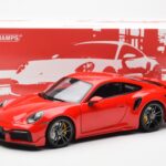 Porsche 911 992 Turbo S Sport Design Red Minichamps 1:18 113069078 Diecast - image 8 of 8
