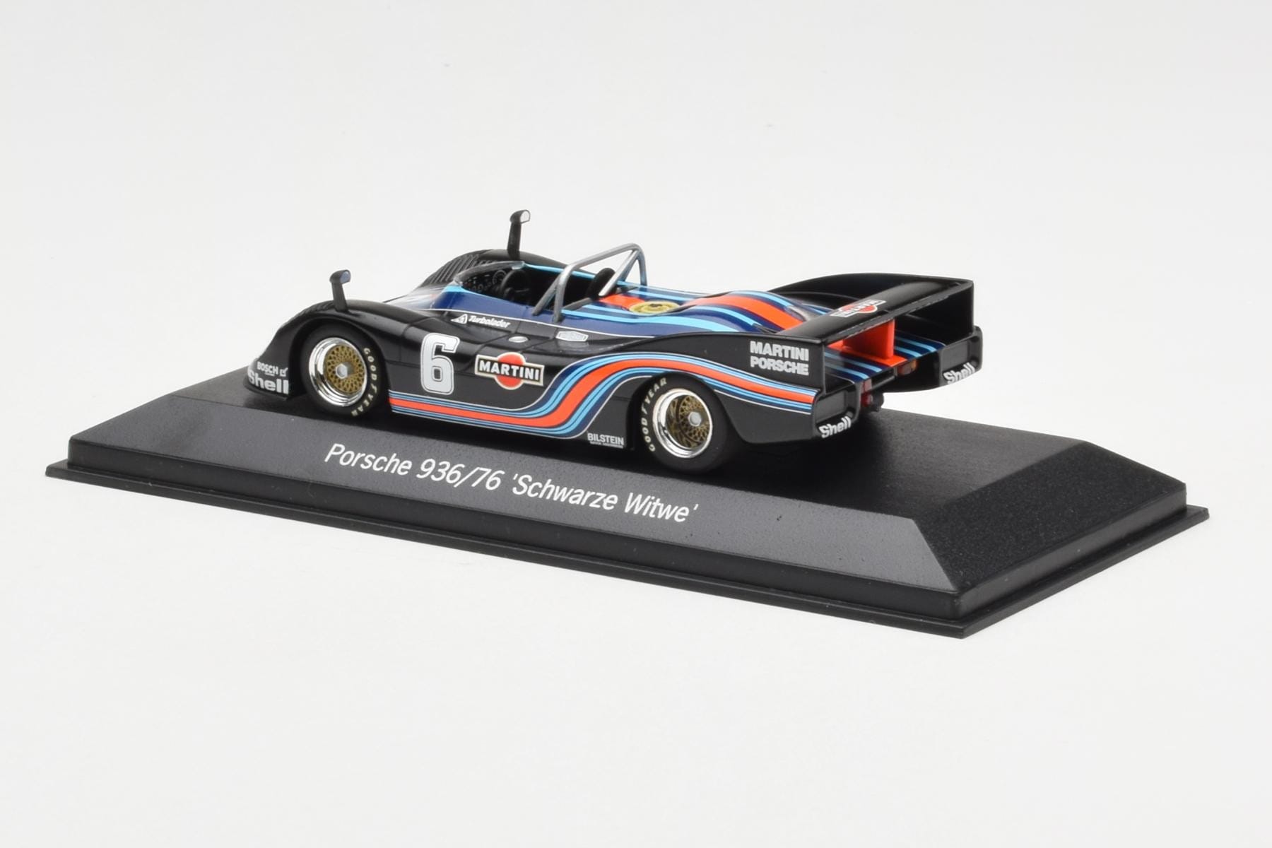 Porsche 936/76 Martini #6 Schwarze Witwe Minichamps 1:43 WAP02000518 Diecast - image 3 of 4