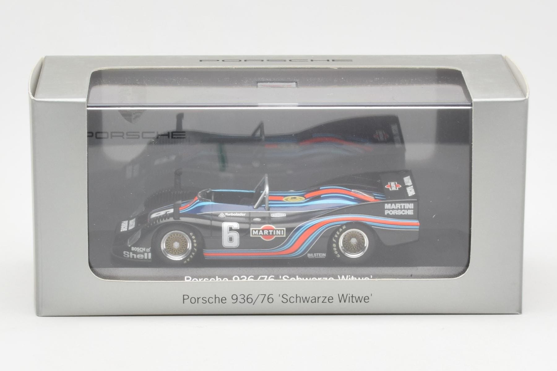 Porsche 936/76 Martini #6 Schwarze Witwe Minichamps 1:43 WAP02000518 Diecast - image 4 of 4