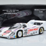 Porsche 956K Liqui Moly Brun Racing #33 H-J. Stuck / H. Grohs / W. Brun 1000km Spa 1983 Minichamps 1:18 155836633 Diecast - image 6 of 6