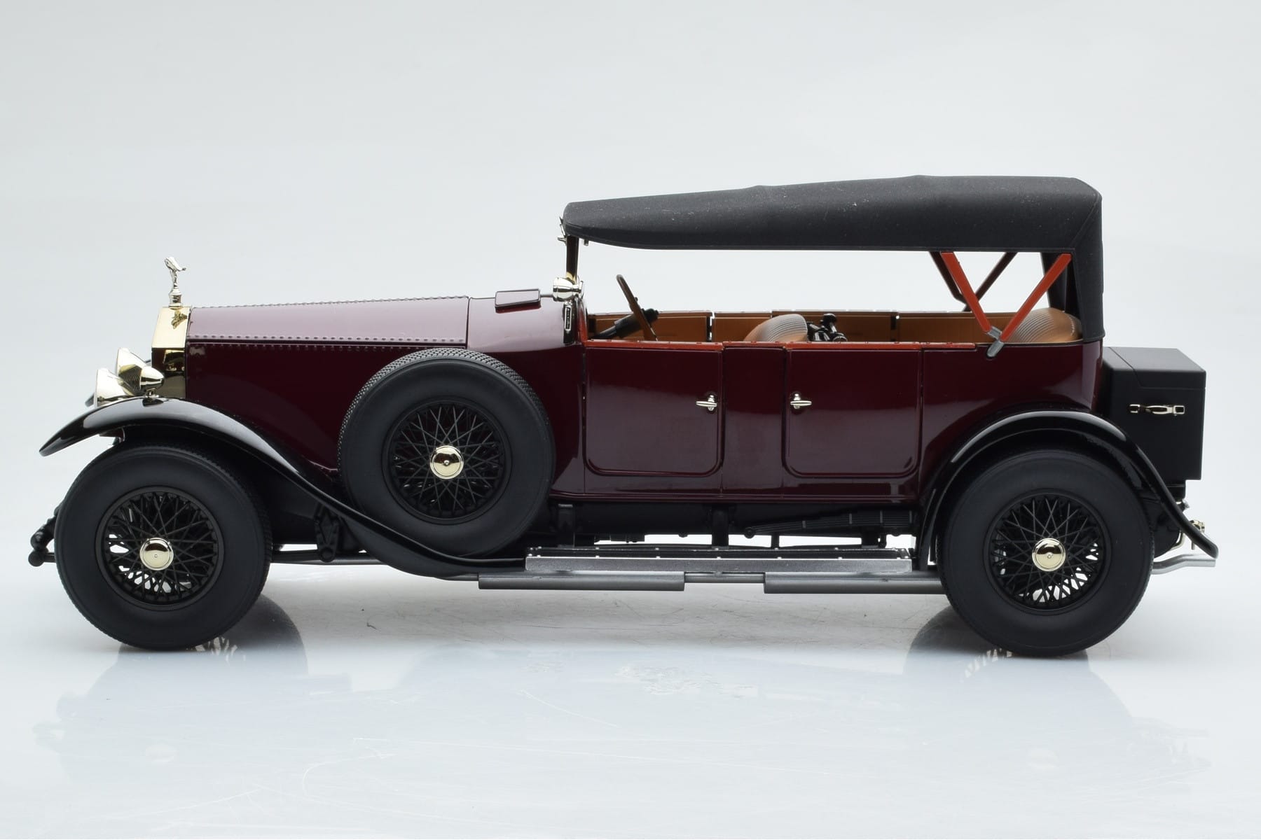 Rolls-Royce Phantom I Cabriolet Burgundy Red Kyosho 1:18 08931R Diecast - image 4 of 10