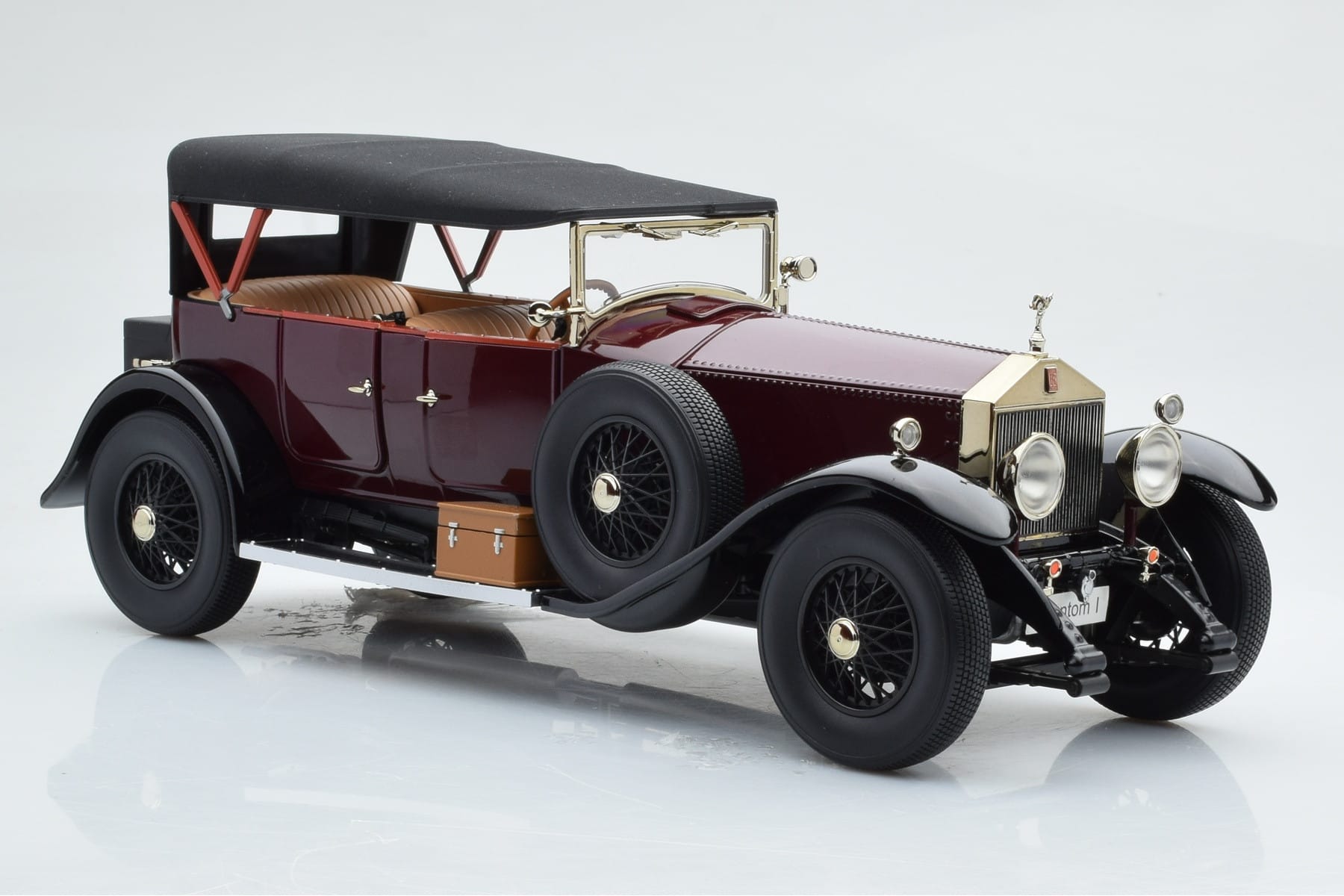Rolls-Royce Phantom I Cabriolet Burgundy Red Kyosho 1:18 08931R Diecast - image 5 of 10