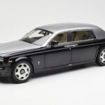 Rolls-Royce Phantom VII EWB Black and Silver Kyosho 1:18 08841BKS Diecast