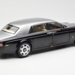 Rolls-Royce Phantom VII EWB Black and Silver Kyosho 1:18 08841BKS Diecast - image 3 of 8