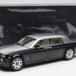 Rolls-Royce Phantom VII EWB Black and Silver Kyosho 1:18 08841BKS Diecast - image 8 of 8