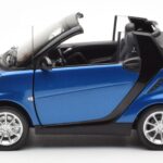Smart Fortwo 451 Cabrio Blue & Black Minichamps 1:18 150036330 Diecast - image 4 of 8