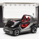 Smart Fortwo Crossblade Cabriolet Silver Black Kyosho 1:18 13440 Diecast - image 6 of 6
