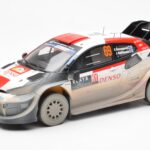 Toyota GR Yaris Rally1 #69 K. Rovanpera / J. Halttunen Safari Rally Kenya 2023 Dirty Version IXO 1:18 18RMC173B Diecast
