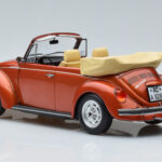 Volkswagen Beetle 1303 Cabriolet Orange Norev 1:18 188526 Diecast - image 5 of 6