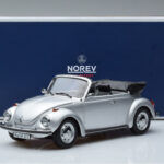 Volkswagen Beetle 1303 Cabriolet Silver Norev 1:18 188530 Diecast - image 6 of 6