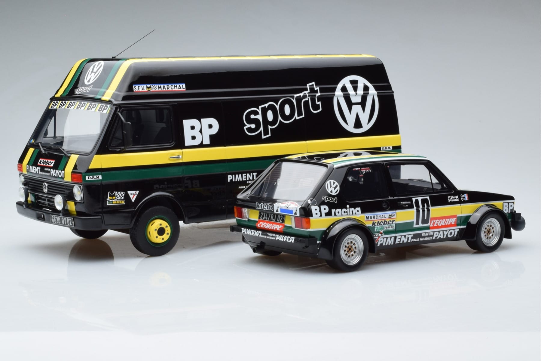 Volkswagen LT35 + Golf 1 GTI Group 2 Black Otto 1:18 OT353 Resin - image 2 of 6