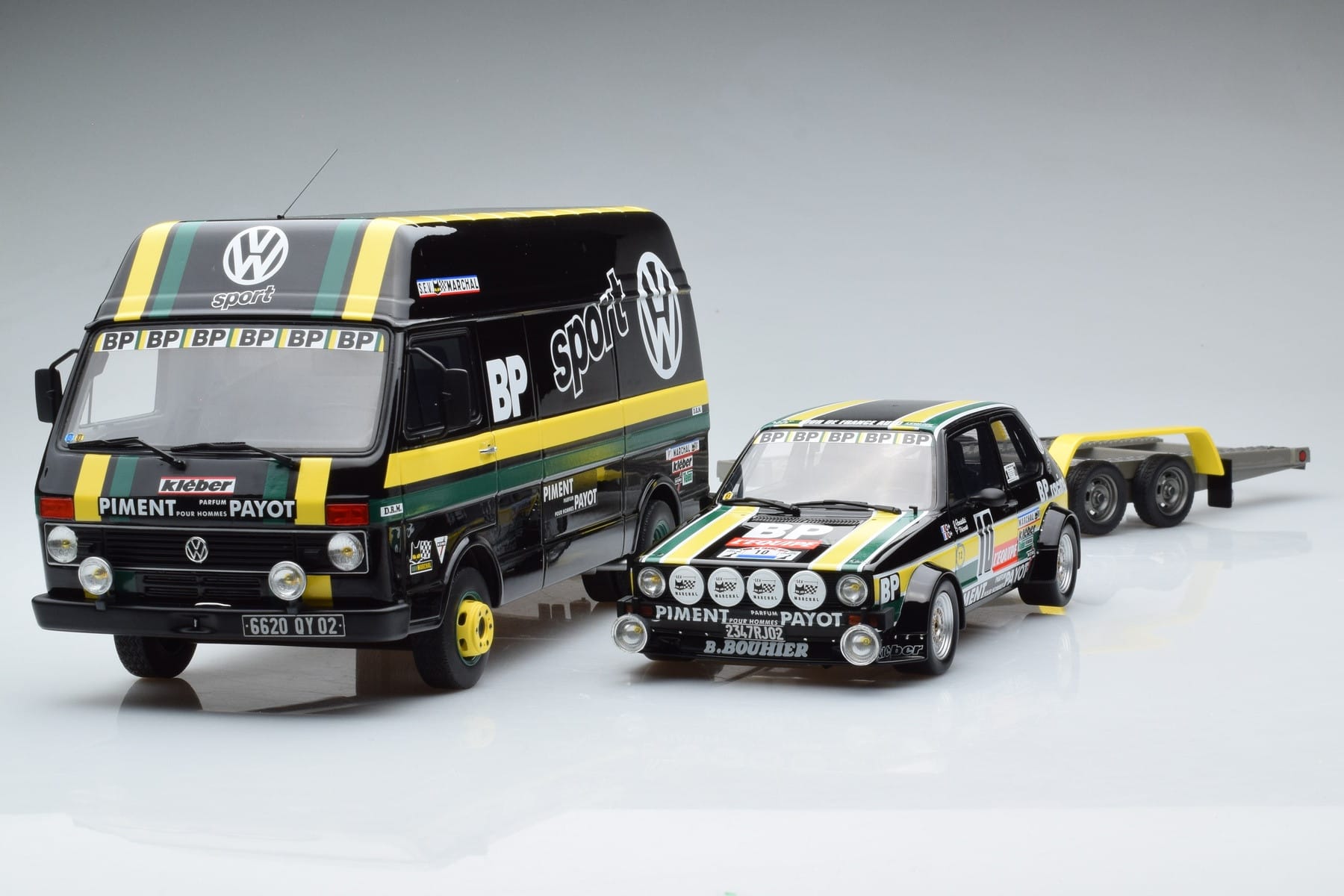 Volkswagen LT35 + Golf 1 GTI Group 2 Black Otto 1:18 OT353 Resin - image 3 of 6