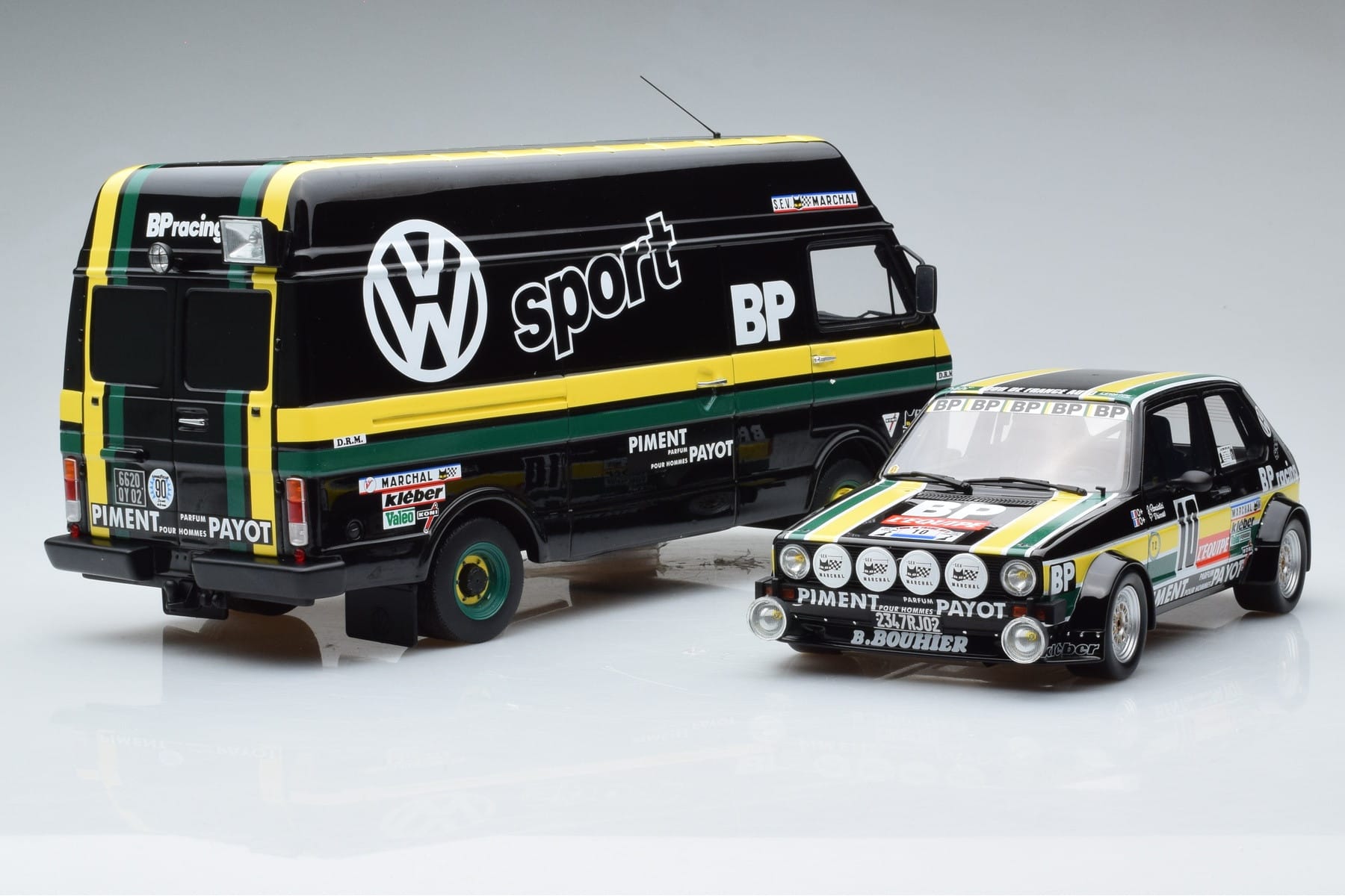 Volkswagen LT35 + Golf 1 GTI Group 2 Black Otto 1:18 OT353 Resin - image 4 of 6