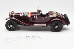 Alfa Romeo 1750 GS Spider #84 T. Nuvolari / B. Guidotti Mille Miglia Winner 1930 CMC 1:18 M-141 Diecast - image 3 of 6