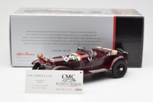 Alfa Romeo 1750 GS Spider #84 T. Nuvolari / B. Guidotti Mille Miglia Winner 1930 CMC 1:18 M-141 Diecast - image 6 of 6