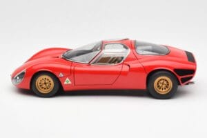 Alfa Romeo 33 Stradale Red AUTOart 1:18 70191 Diecast - image 4 of 8
