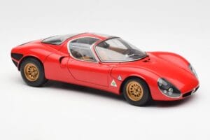 Alfa Romeo 33 Stradale Red AUTOart 1:18 70191 Diecast - image 6 of 8