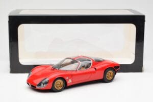Alfa Romeo 33 Stradale Red AUTOart 1:18 70191 Diecast - image 8 of 8