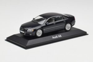 Audi A8 D3 Mauritius Blue Metallic Minichamps 1:43 5010508123 Diecast - image 2 of 4
