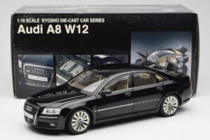 Audi A8 D3 W12 Black Kyosho 1:18 09212BK Diecast - image 8 of 8