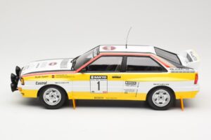 Audi Quattro A2 Audi Sport #1 W. Röhrl / C. Geistdörfer DNF Sanyo Rally of New Zealand 1984 Minichamps 1:18 155841101 Diecast - image 3 of 6
