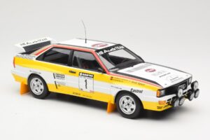 Audi Quattro A2 Audi Sport #1 W. Röhrl / C. Geistdörfer DNF Sanyo Rally of New Zealand 1984 Minichamps 1:18 155841101 Diecast - image 4 of 6