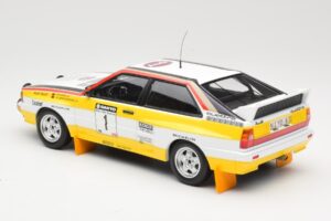 Audi Quattro A2 Audi Sport #1 W. Röhrl / C. Geistdörfer DNF Sanyo Rally of New Zealand 1984 Minichamps 1:18 155841101 Diecast - image 5 of 6