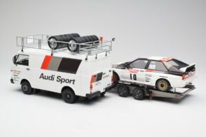 Audi Quattro A2 M. Mouton / F. Pons Tour de Corse 1983 With VW LT35 Otto 1:18 OT418 Resin - image 2 of 6