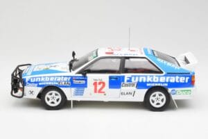 Audi Quattro A2 #12 H. Wittmann / R. Diekmann Safari Rally 1984 Sun Star 1:18 4246 Diecast - image 4 of 8