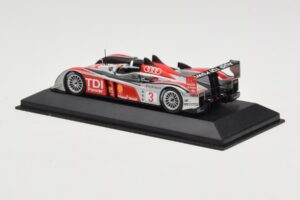 Audi R10 TDI LMP1 #3 L. Luhr / A. Premat / M. Rockenfeller 24 Hours of Le Mans 2008 Minichamps 1:43 400089903 Diecast - image 3 of 4