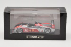 Audi R10 TDI LMP1 #3 L. Luhr / A. Premat / M. Rockenfeller 24 Hours of Le Mans 2008 Minichamps 1:43 400089903 Diecast - image 4 of 4