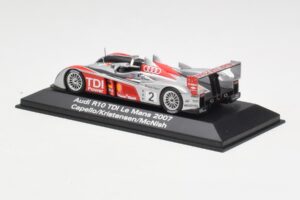 Audi R10 TDI LMP1 #2 R. Capello / T. Kristensen / A. McNish 24 Hours of Le Mans 2007 Minichamps 1:43 5020700223 Diecast - image 3 of 4