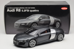Audi R8 5.2 FSI Quattro Daytona Grey Kyosho 1:18 09216DG Diecast - image 7 of 7