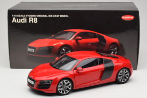 Audi R8 Red Kyosho 1:18 09213R Diecast - image 8 of 8