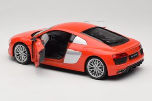 Audi R8 V10 Red Welly 1:18 18052W Diecast - image 5 of 8