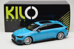 Audi RS4 B9 Avant Darwin Pro Blue Kilo Works 1:18 KLW002303 Diecast - image 8 of 8