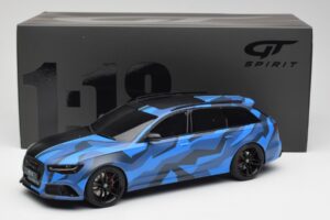 Audi RS6 C7 Avant GMK Blue & Black GT Spirit 1:18 GT799 Resin - image 6 of 6